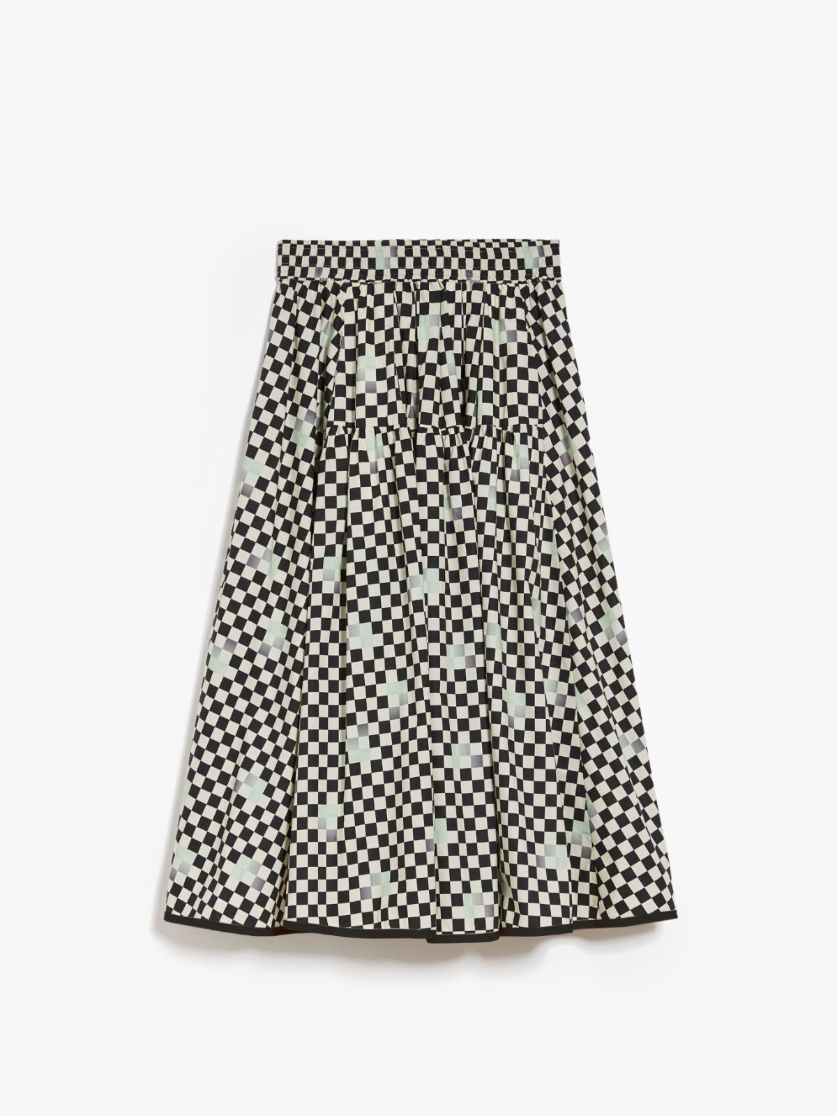 Gonna ampia in cotone stampato