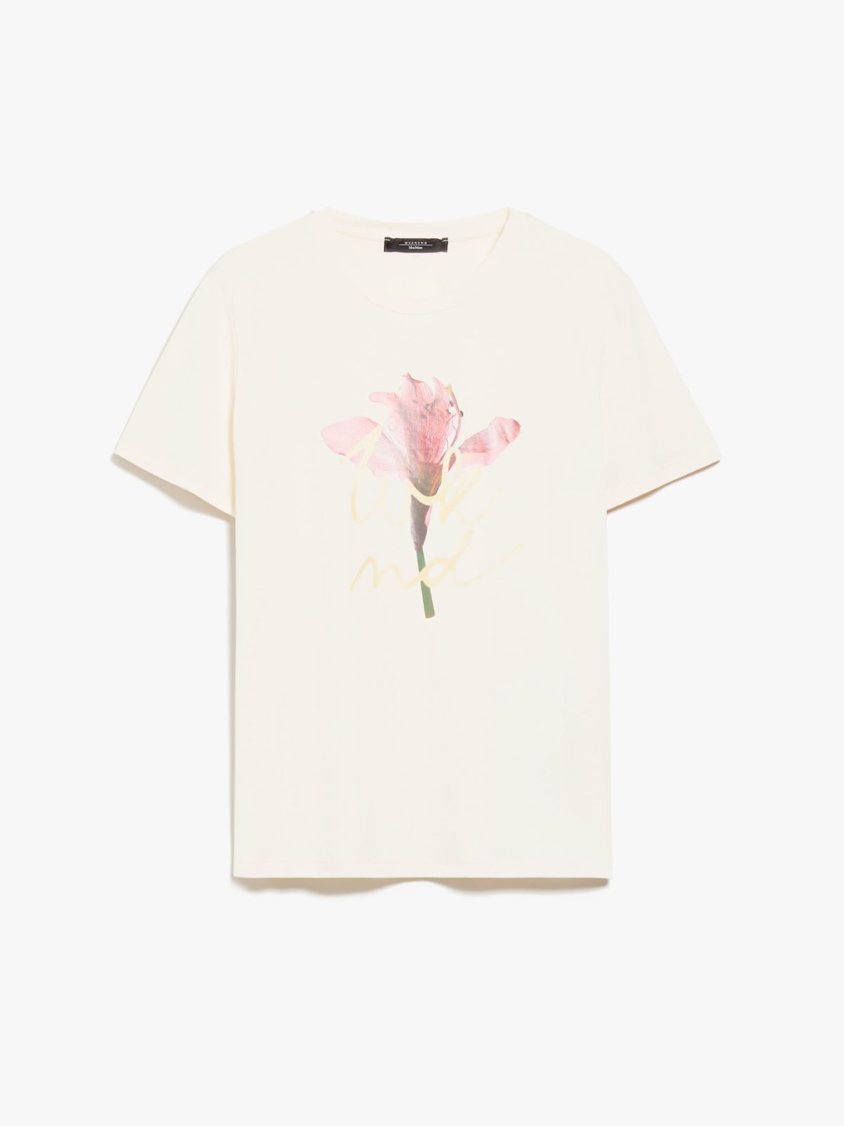 T-shirt in jersey con stampa