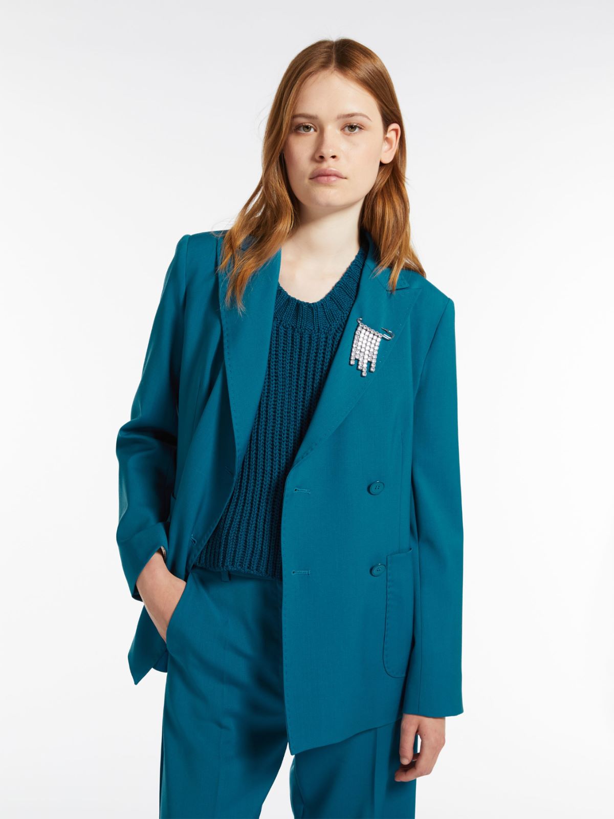 Blazer sartoriale in tela di lana