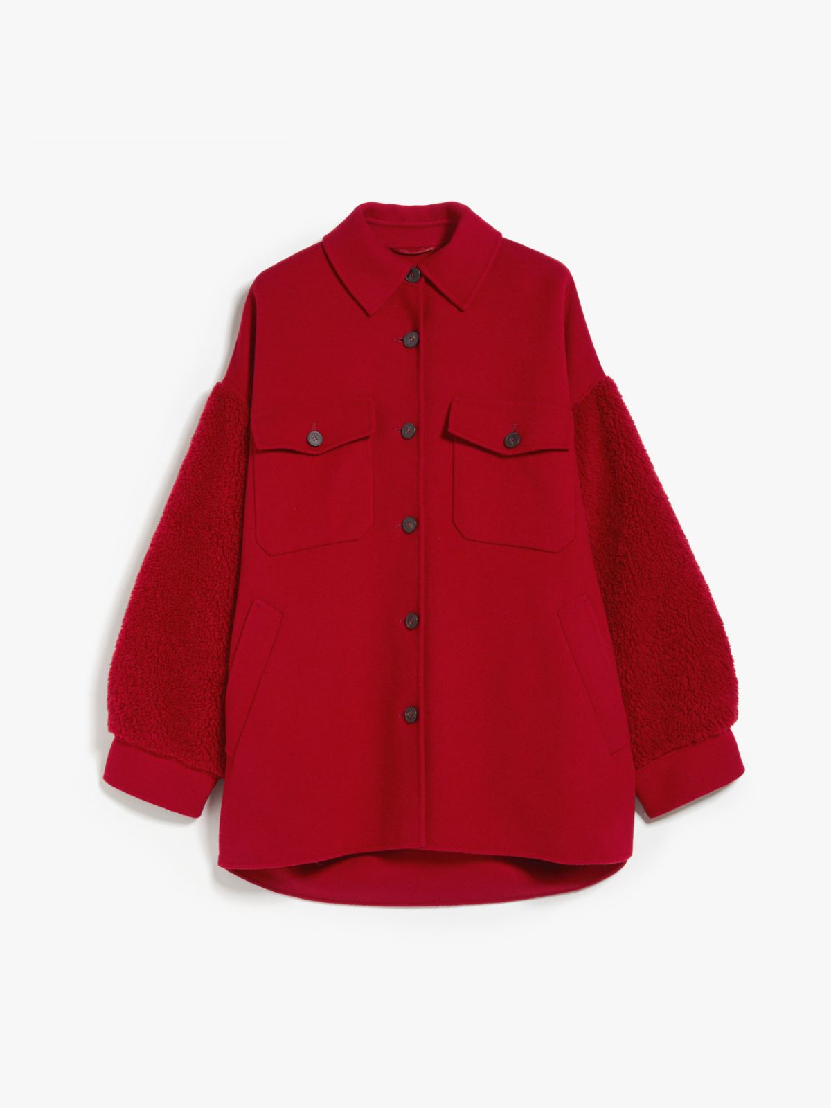 Giaccone in lana con cintura