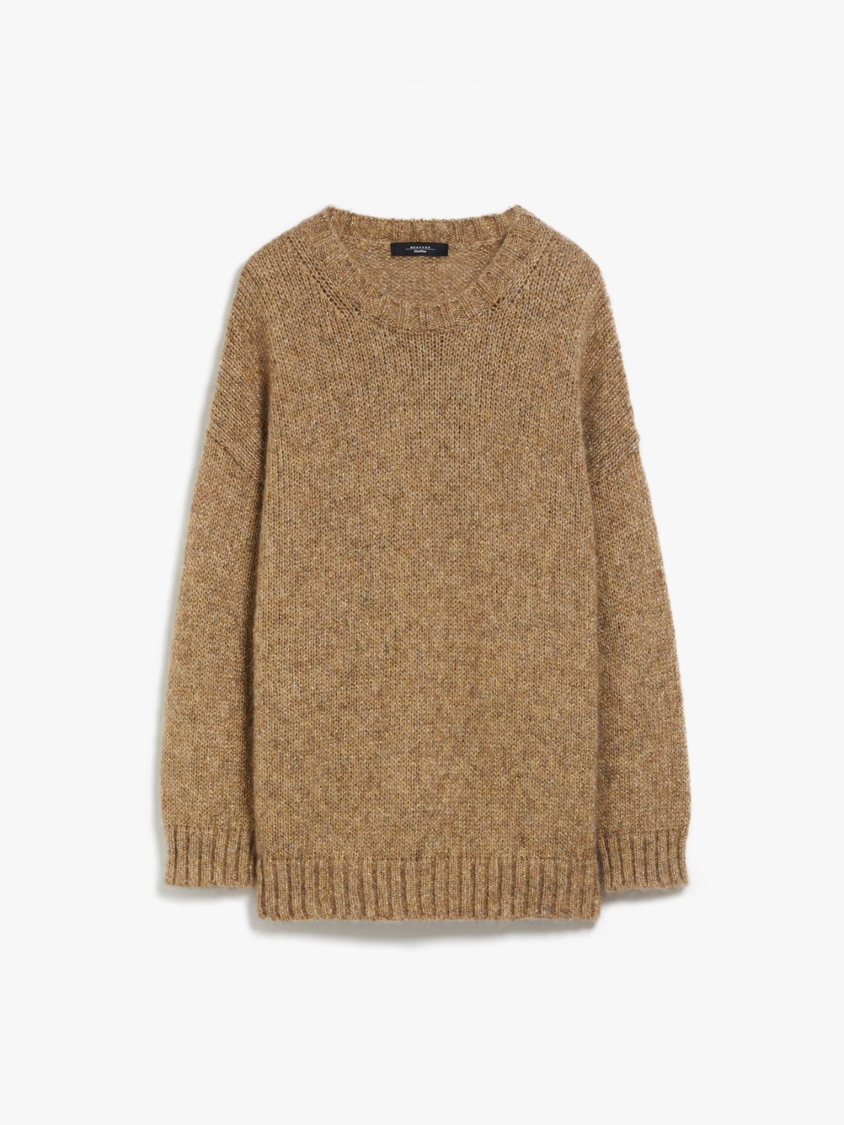 Maglia oversize in mohair e lurex