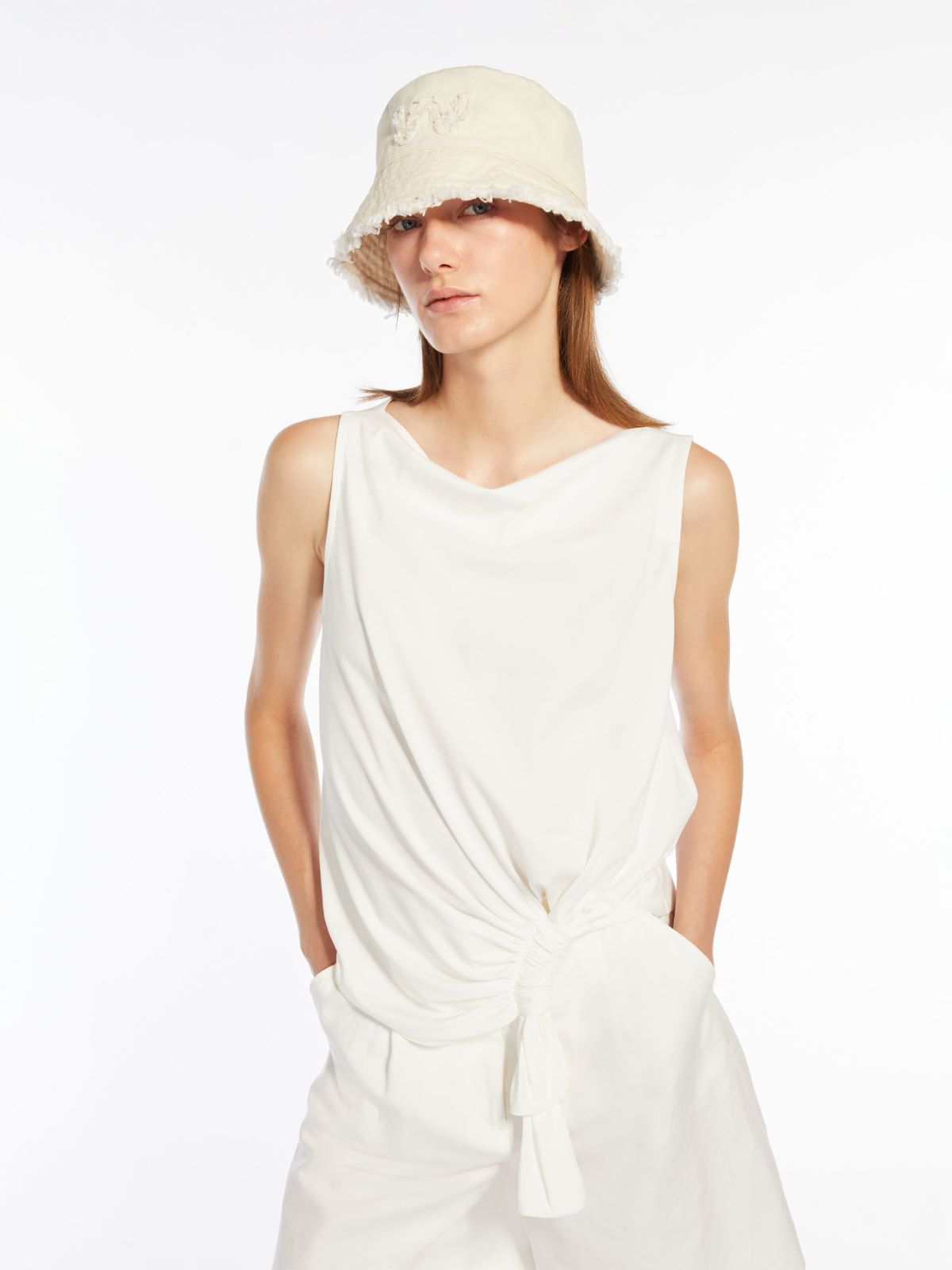 Top in jersey di cotone