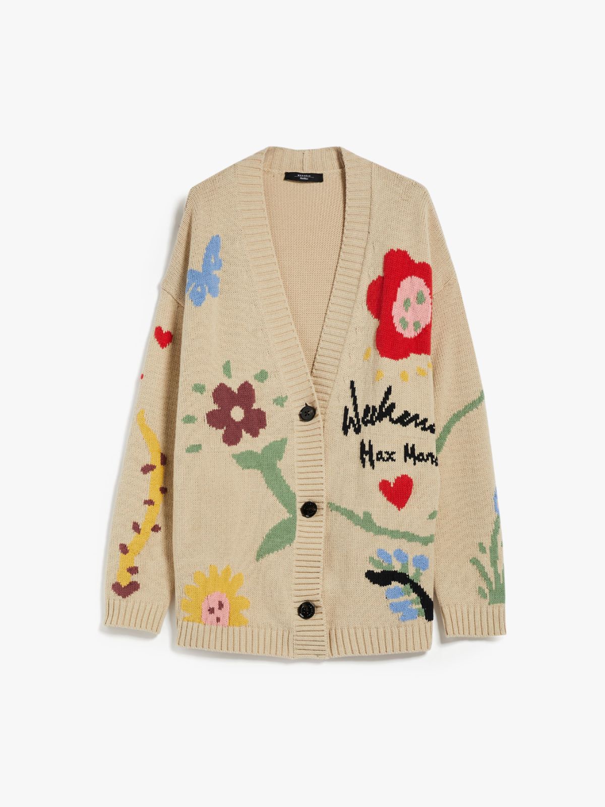 Cardigan in cotone fantasia