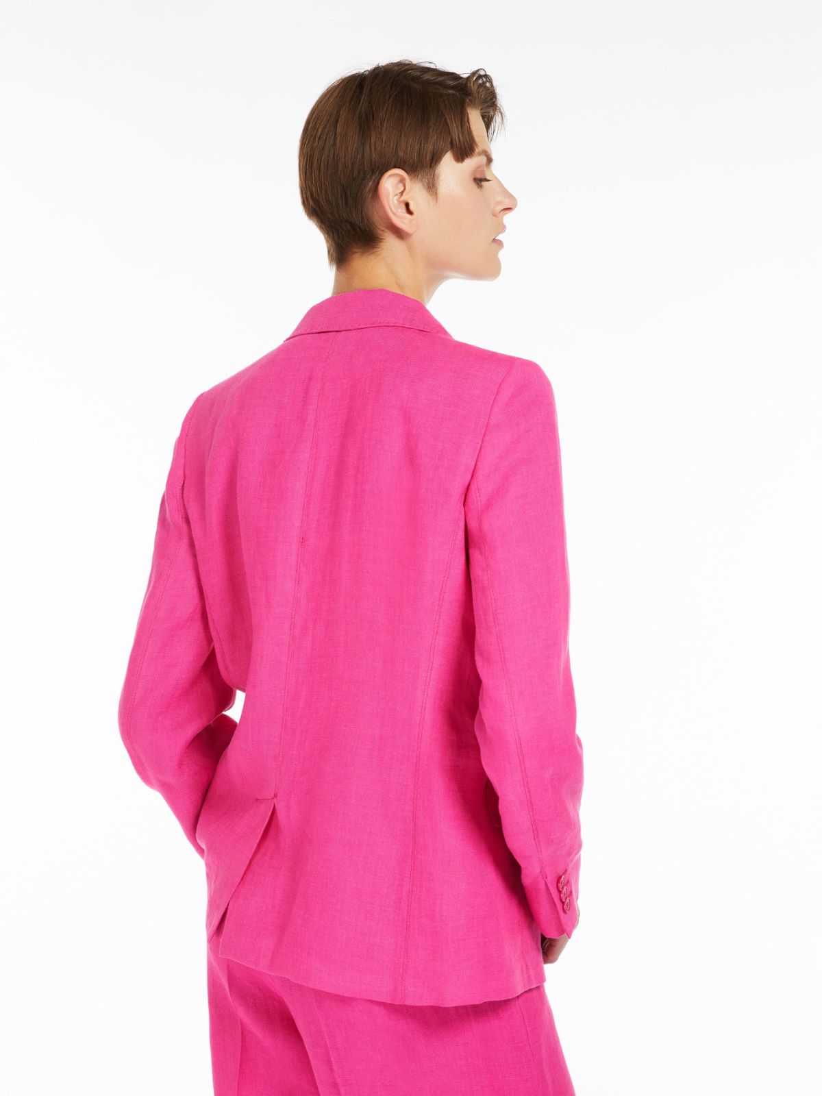 Blazer monopetto in lino