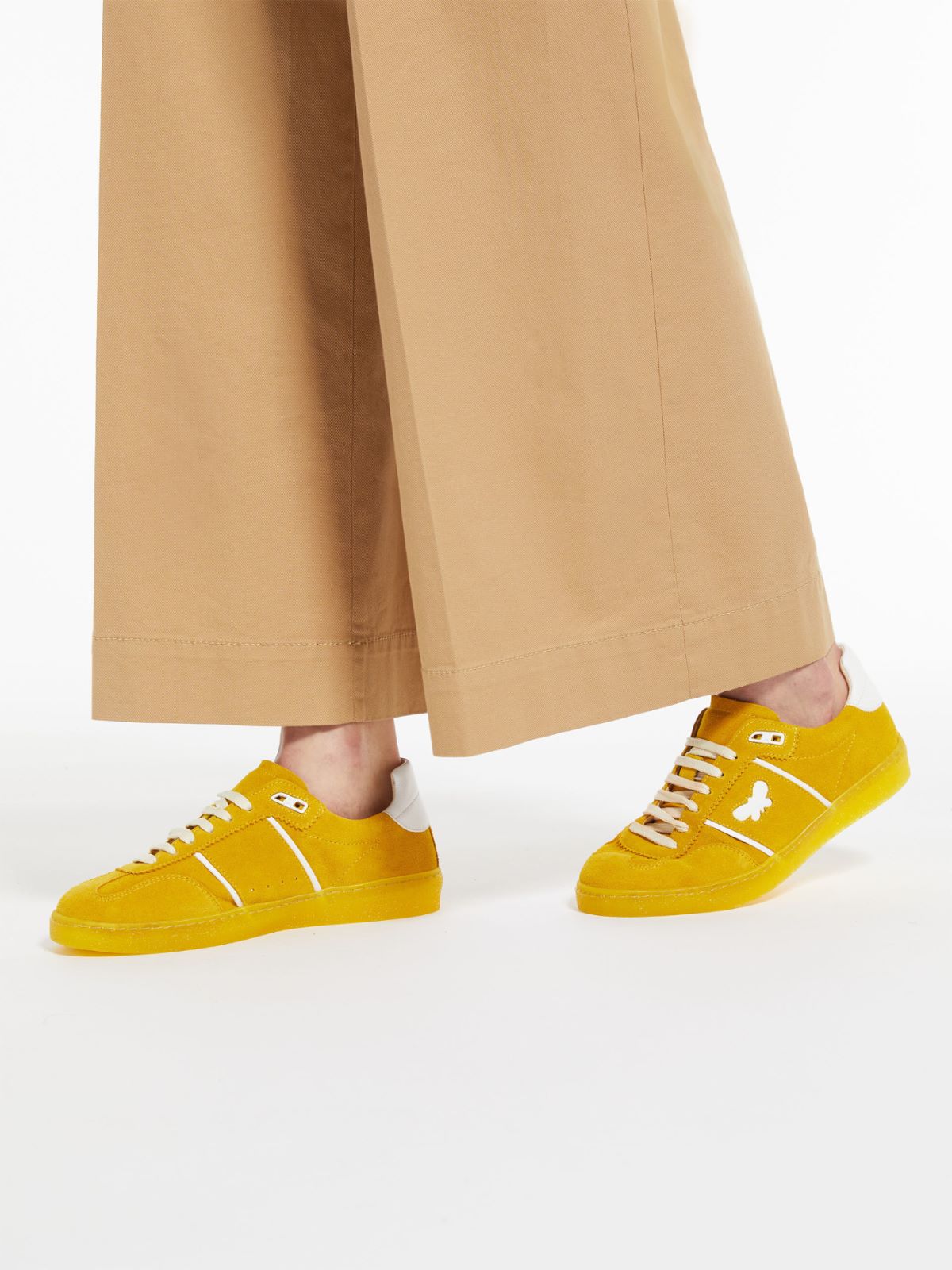 Sneaker low top in pelle