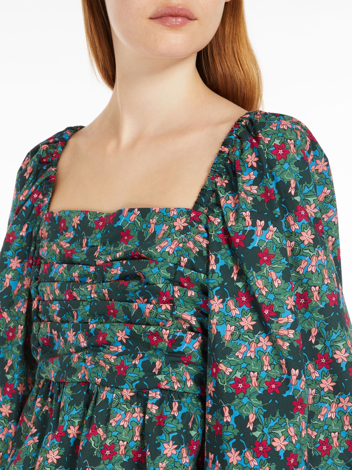 Top in popeline di cotone