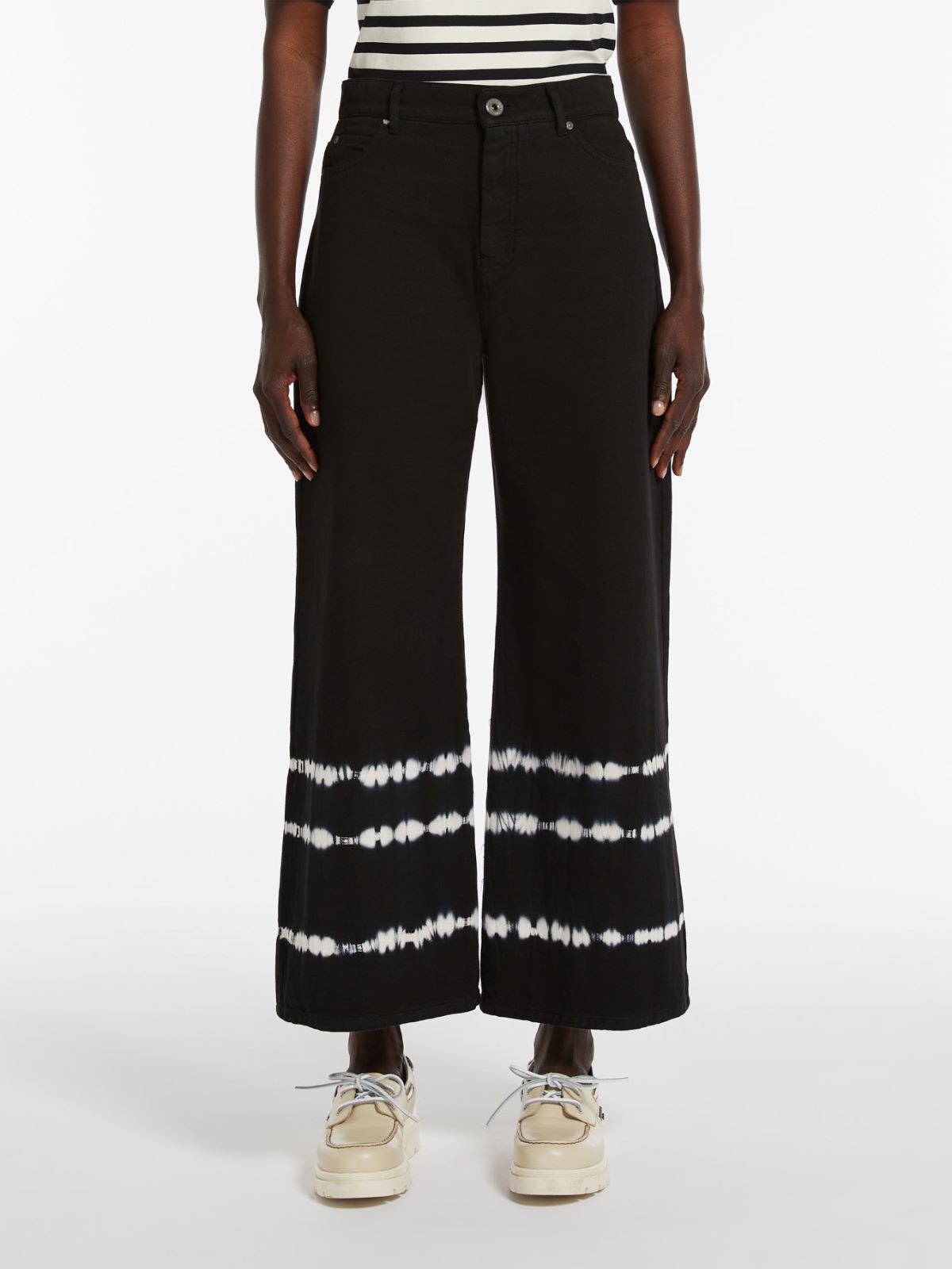 Pantalone in cotone tie & dye