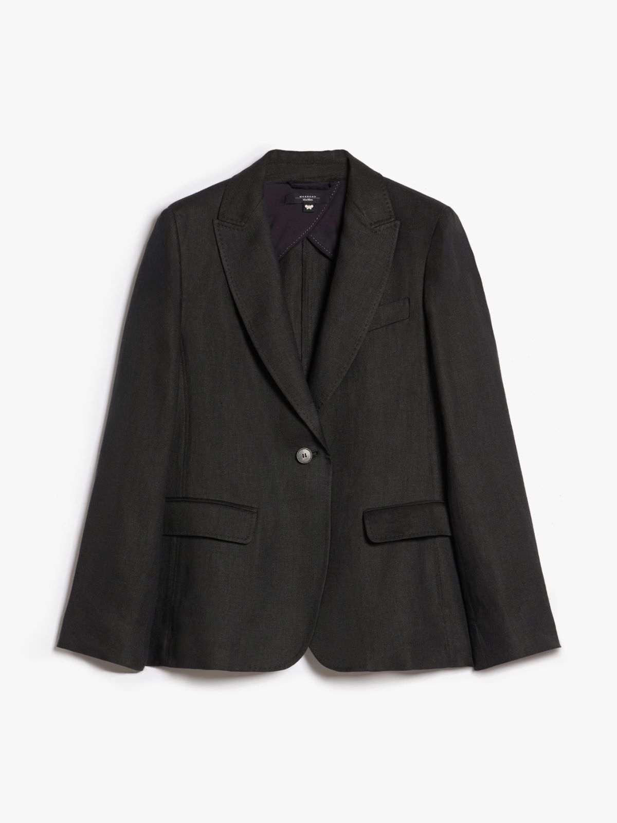 Blazer monopetto in lino