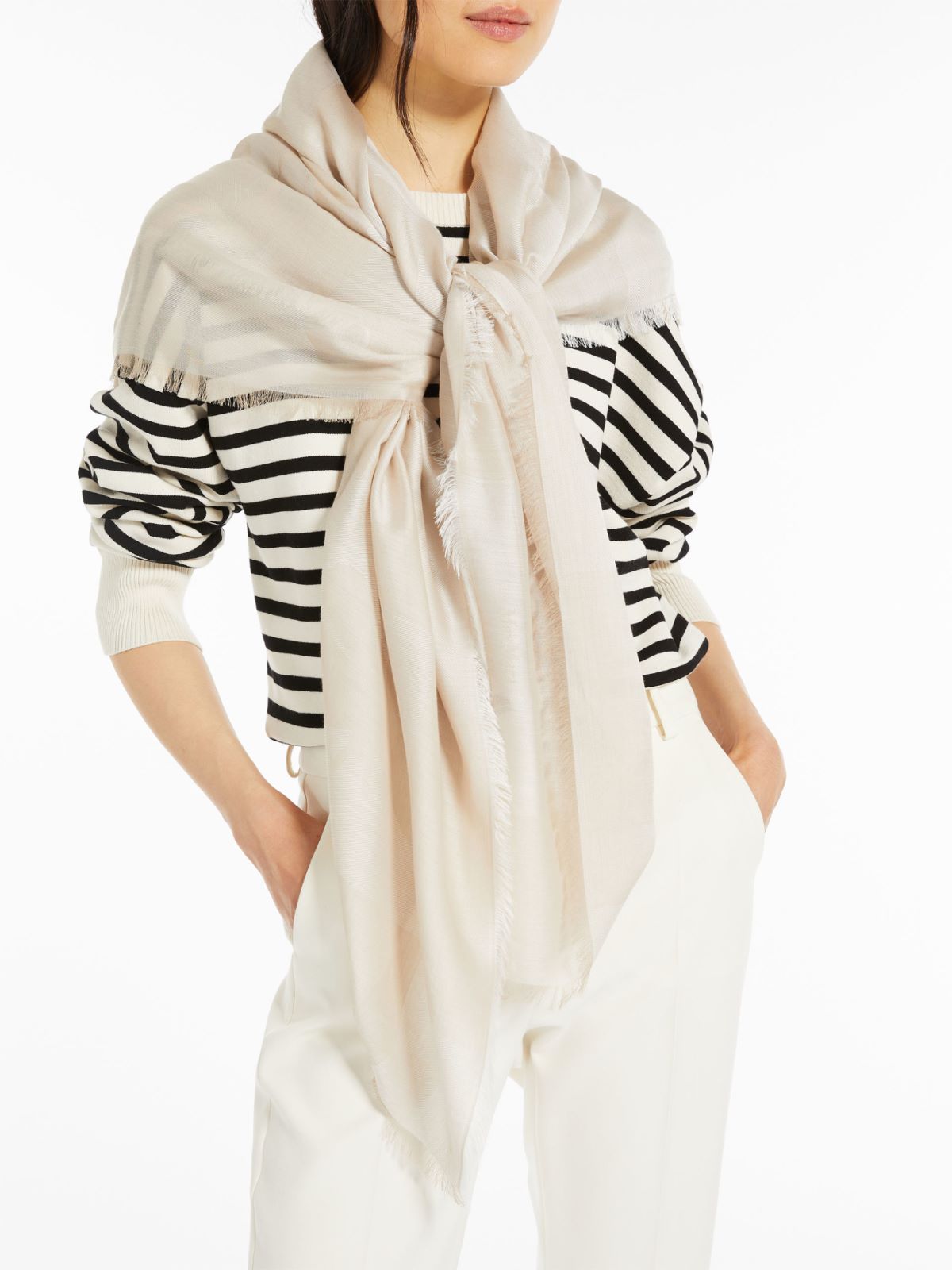 Scialle in modal e cotone