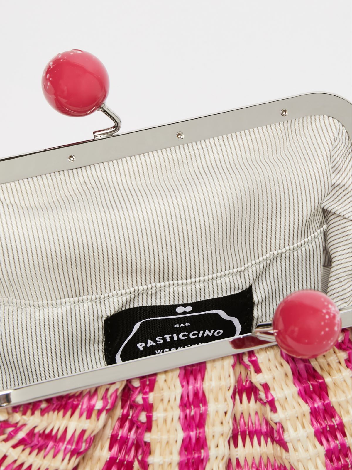 Pasticcino Bag Medium effetto rafia jacquard