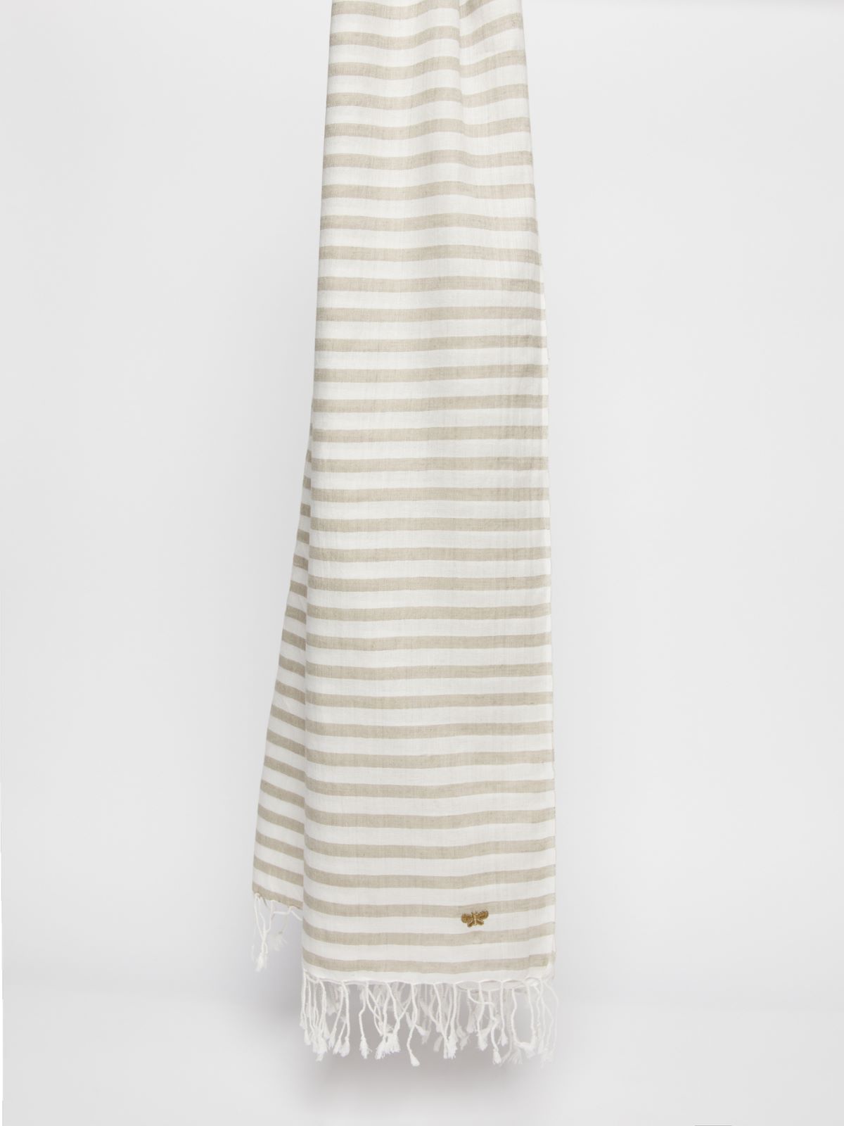 Stola in cotone tinto filo