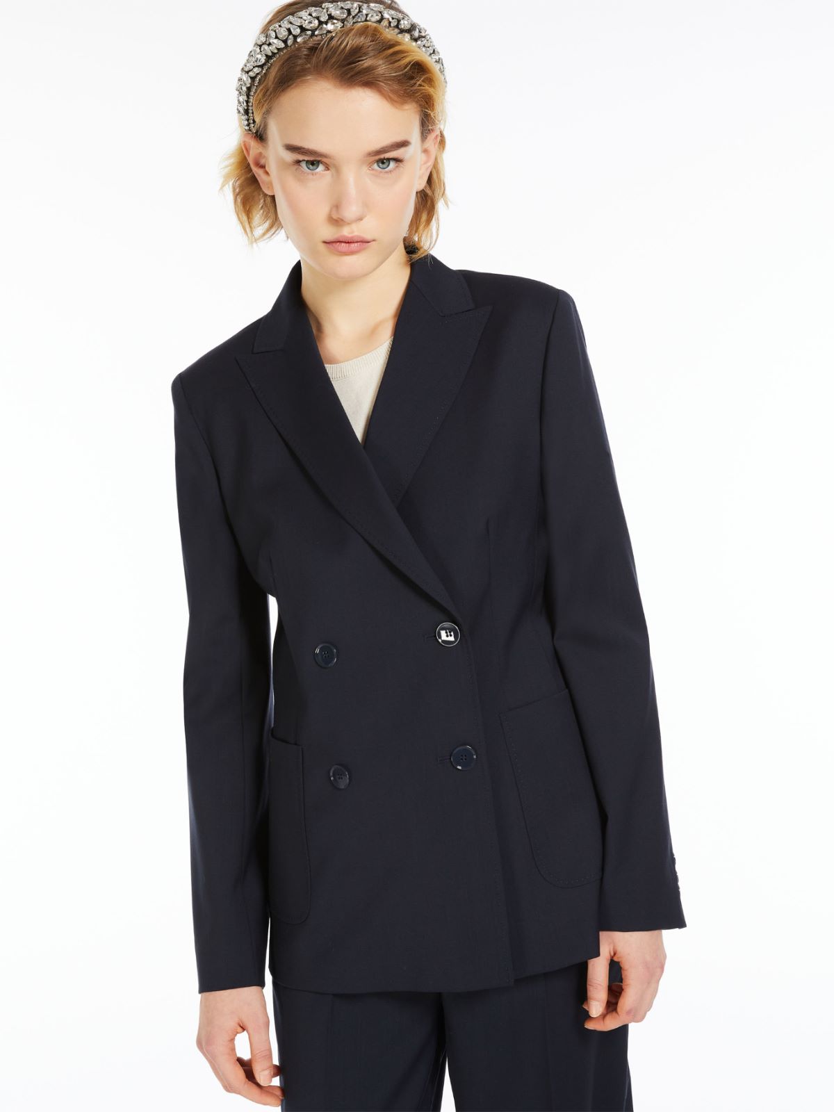 Blazer sartoriale in tela di lana
