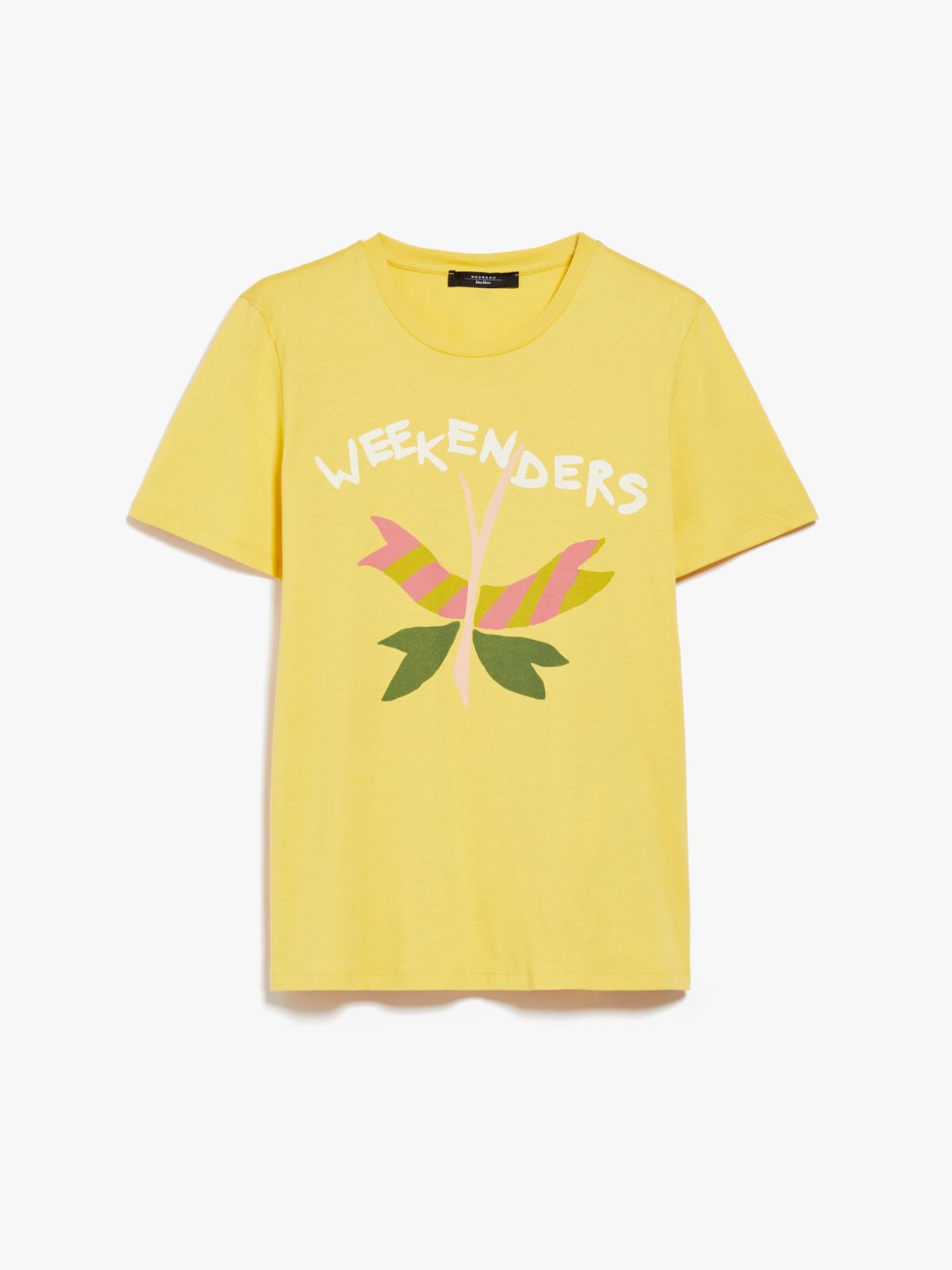 T-shirt in jersey con stampa