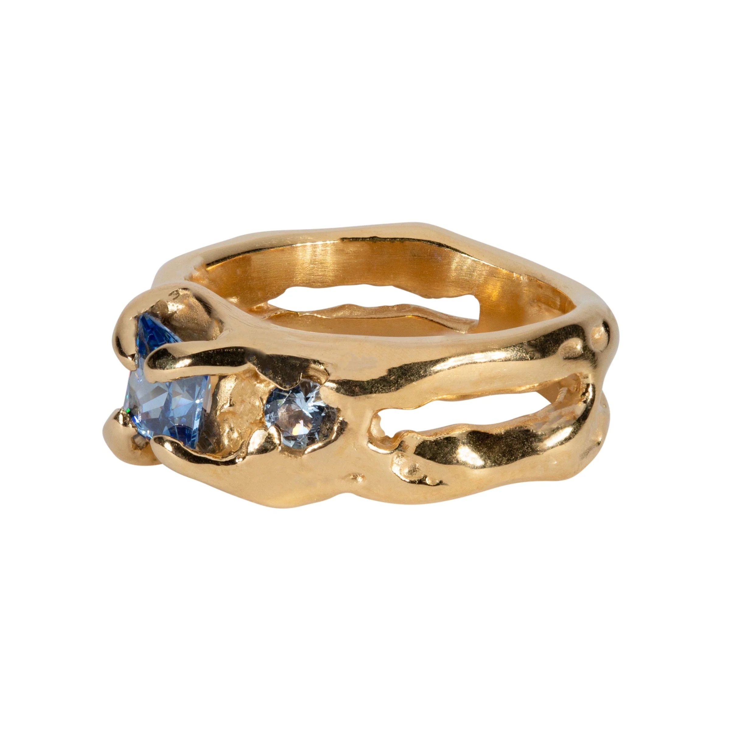 Gold Flux Ring (Blue)