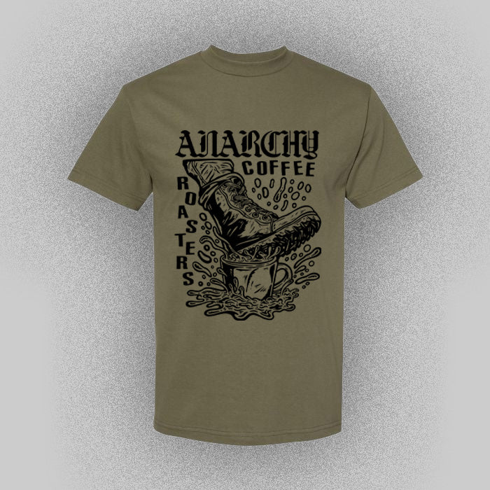 Anarchy Coffee Give em the Boot! Tee