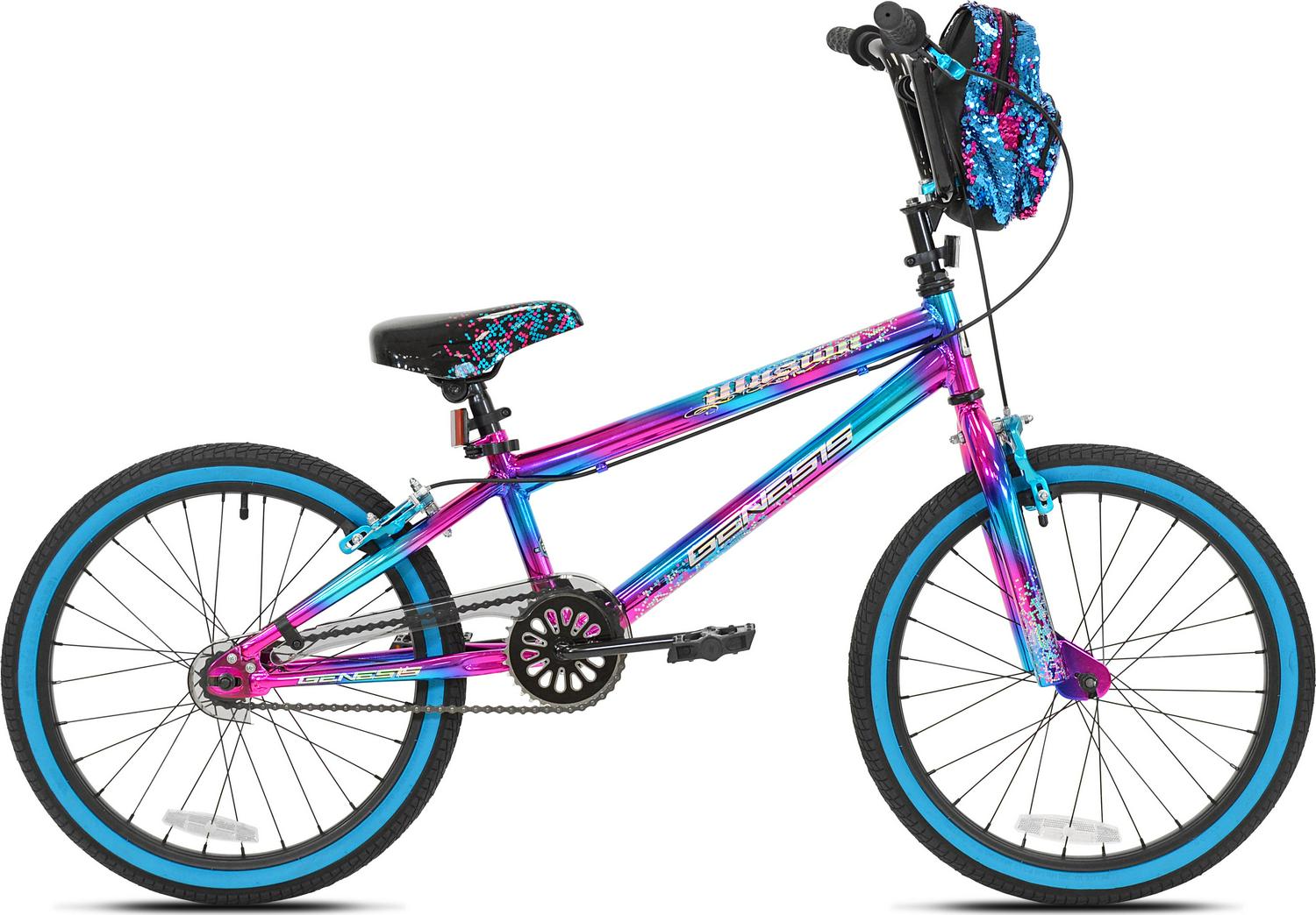 Genesis 20 Illusion Girls Bike, Blue/Purple