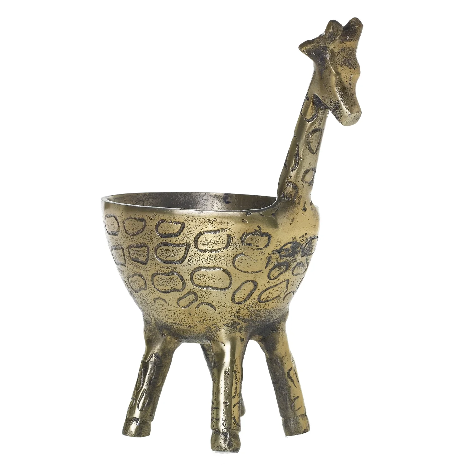 Gia The Giraffe Metal Planter