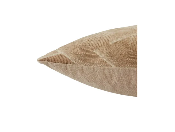 Sand Geometric Throw Pillow