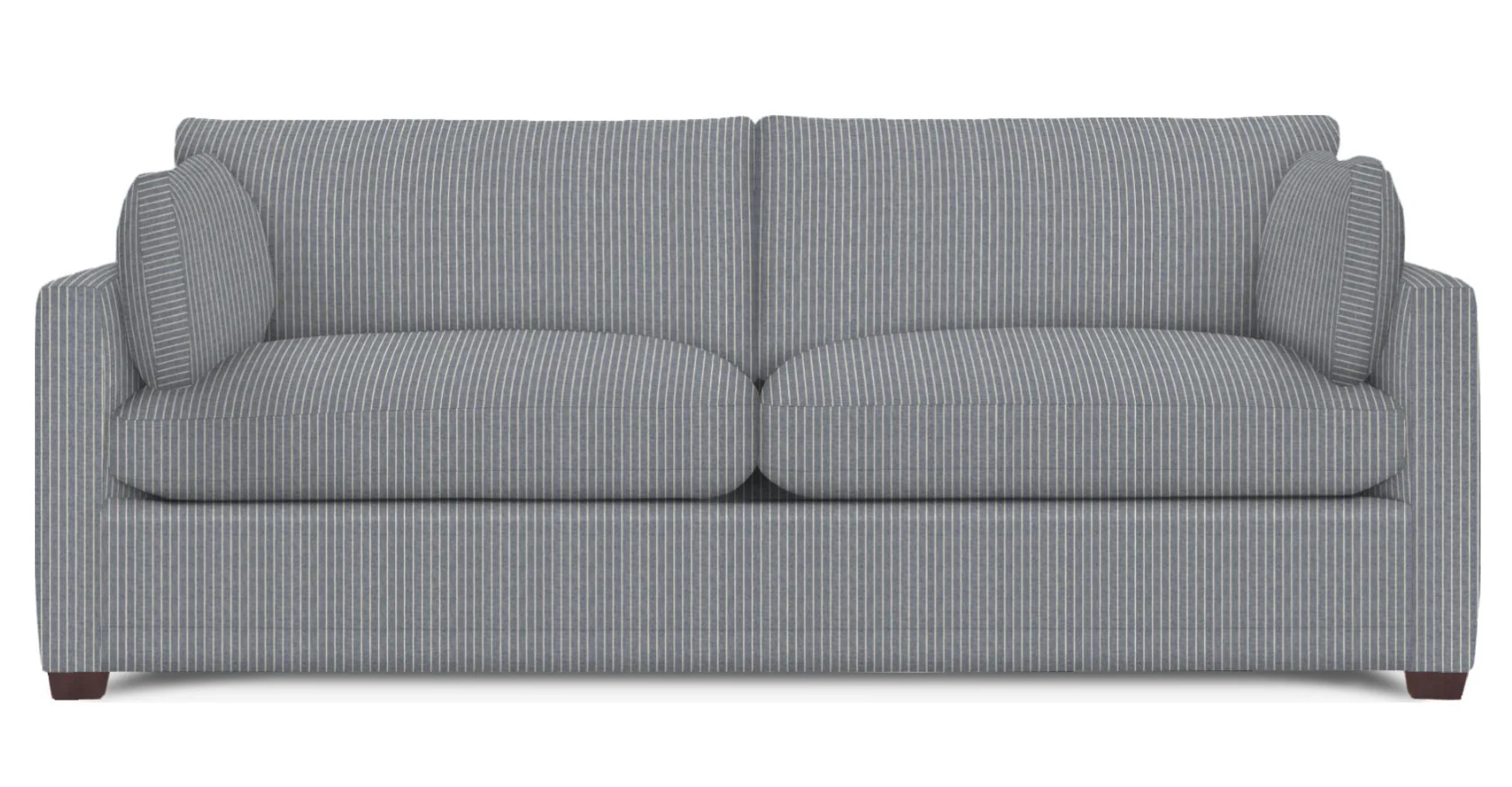 Wells Classic Modern Down-Blend Two Cushion Cushion Sofa 88