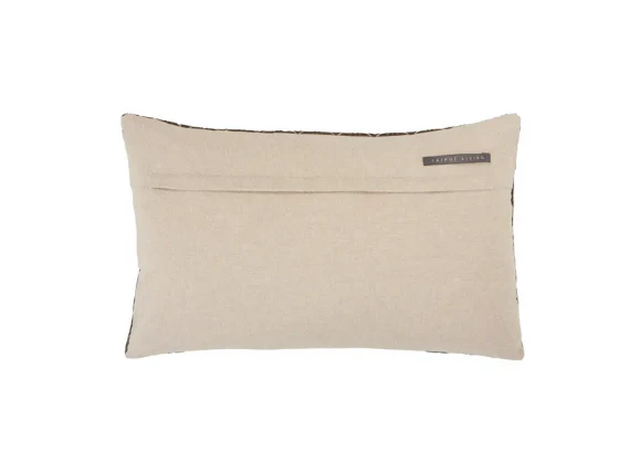 Mocha Textured Lumbar Pillow