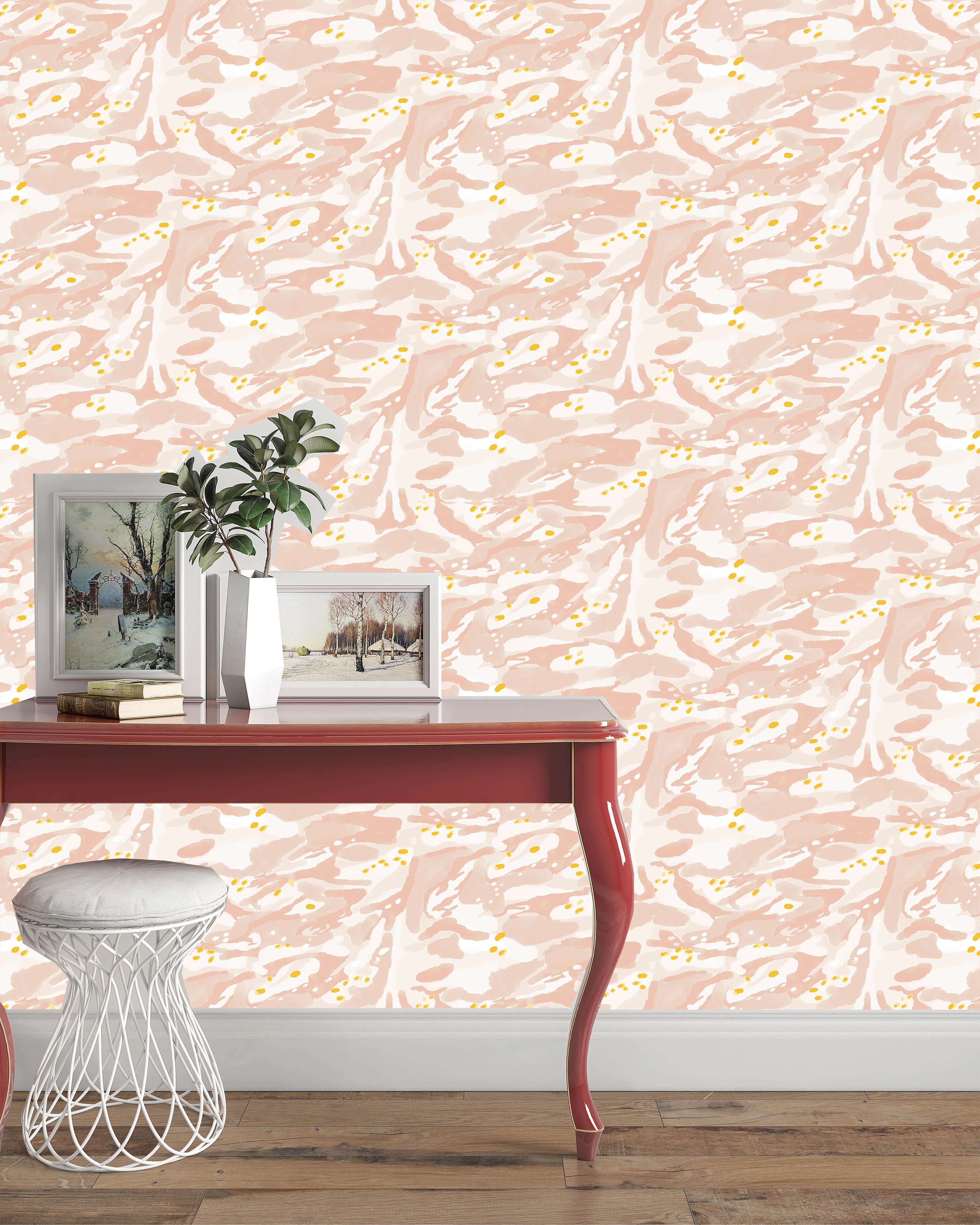 Reflection - Blush Wallpaper SAMPLE