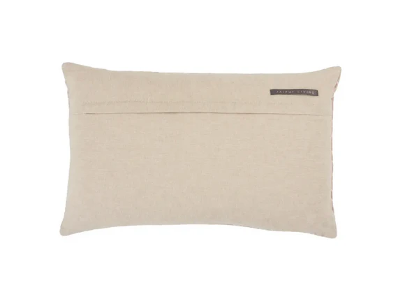 Pink Textured Lumbar Pillow