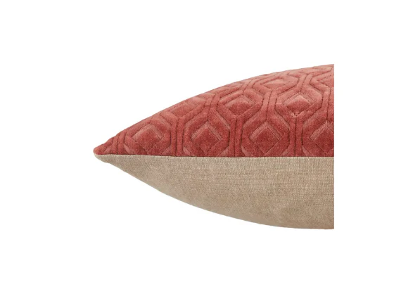 Rose Textured Lumbar Pillow