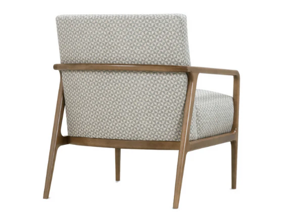 Kyle Wood Frame Tight Cushioned Arm Chair