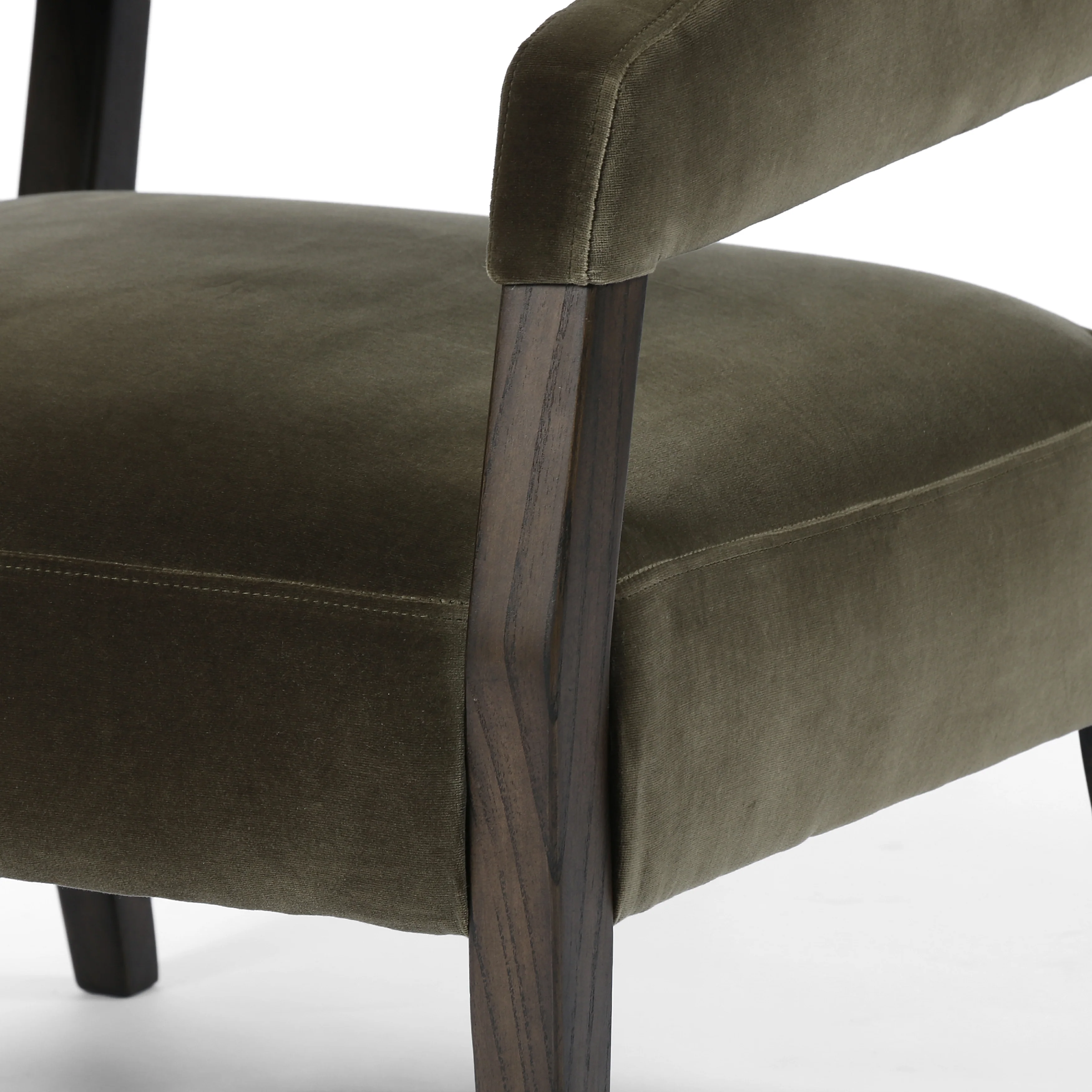 Gary Club Chair - Olive Green