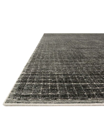 Boston Modern Viscose And Wool Charcoal Area Rug