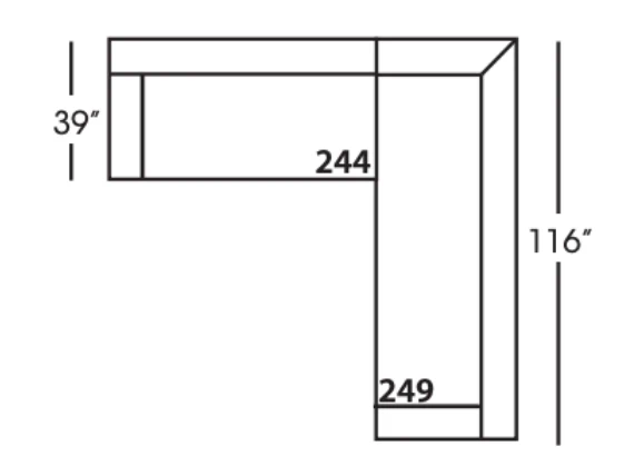 Wells Modern Classic Upholstered Bench Seat Sectional