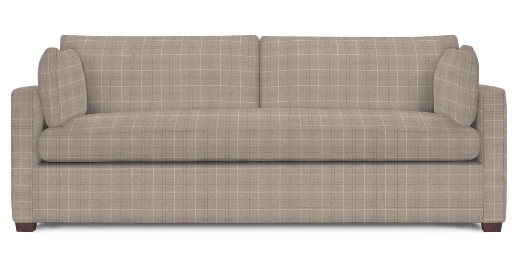 Wells Classic Modern Down-Blend Bench Cushion Sofa 88