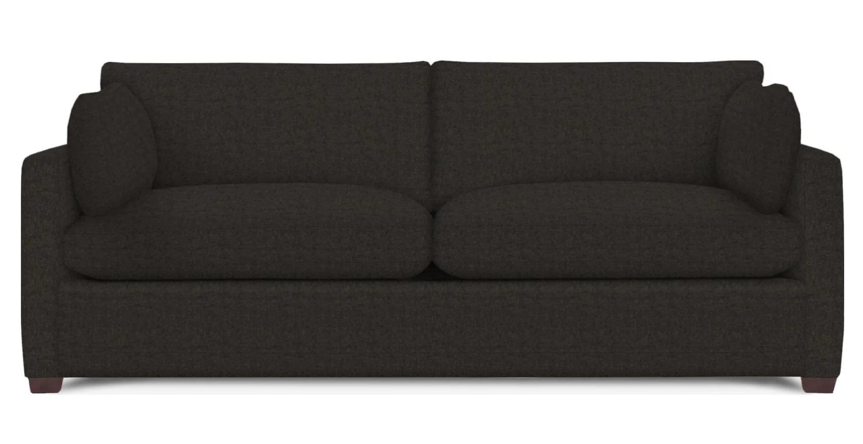 Wells Classic Modern Down-Blend Two Cushion Cushion Sofa 88