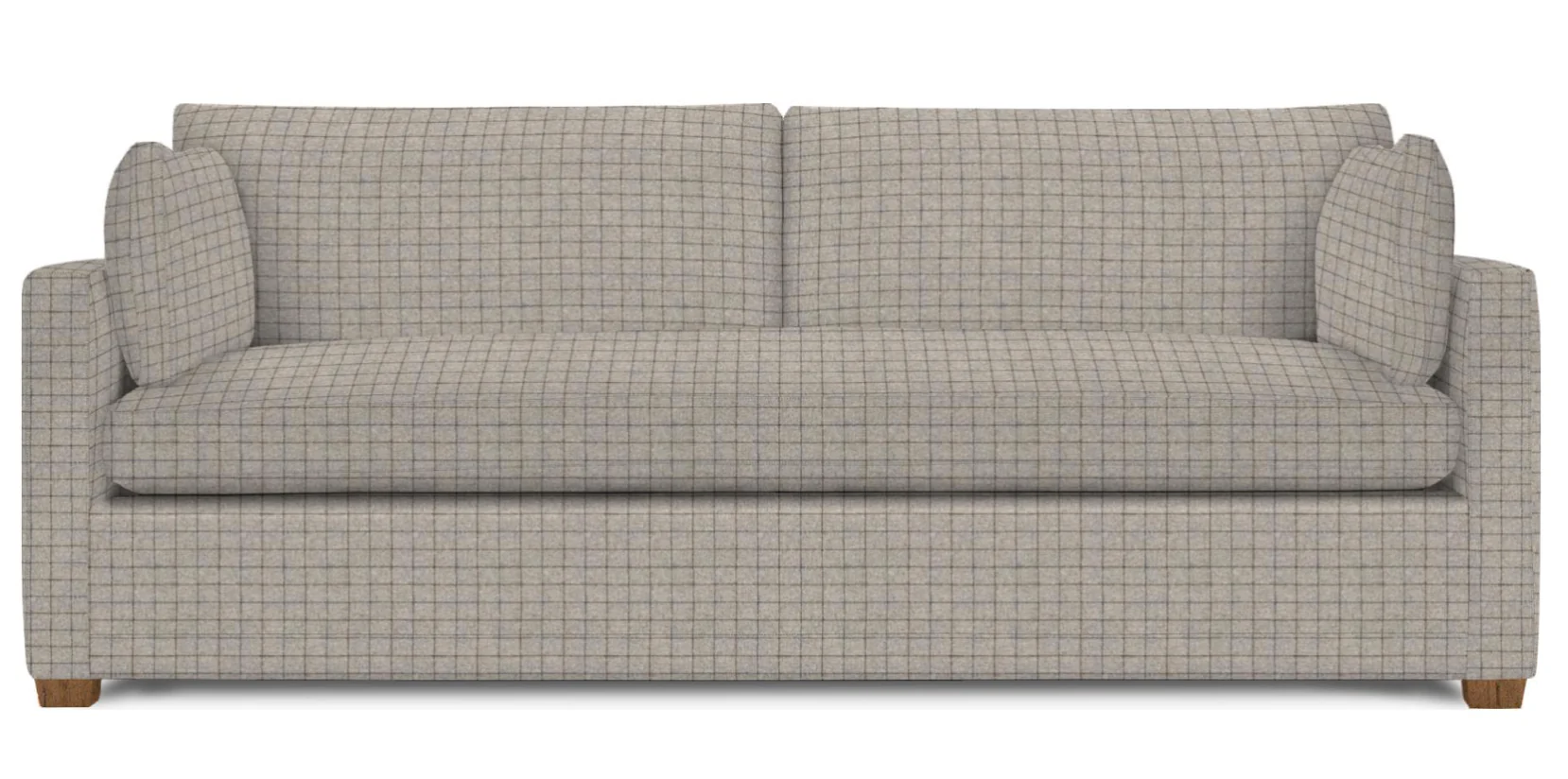 Wells Classic Modern Down-Blend Bench Cushion Sofa 88