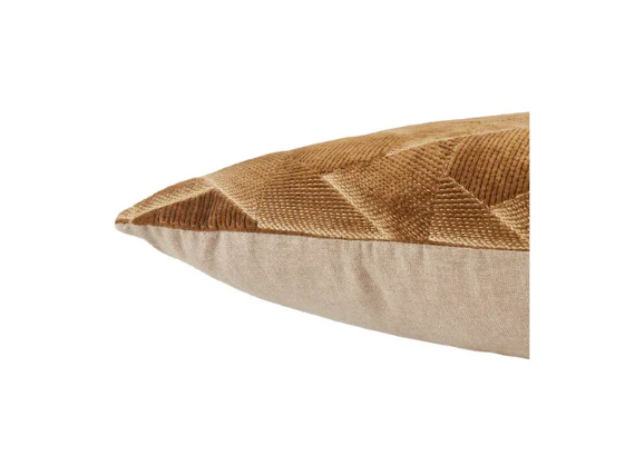 Caramel Geometric Throw Pillow
