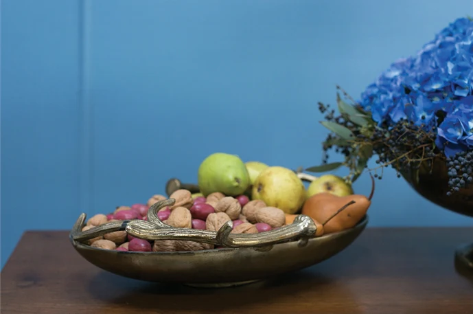 Antler Metal Decorative Bowl