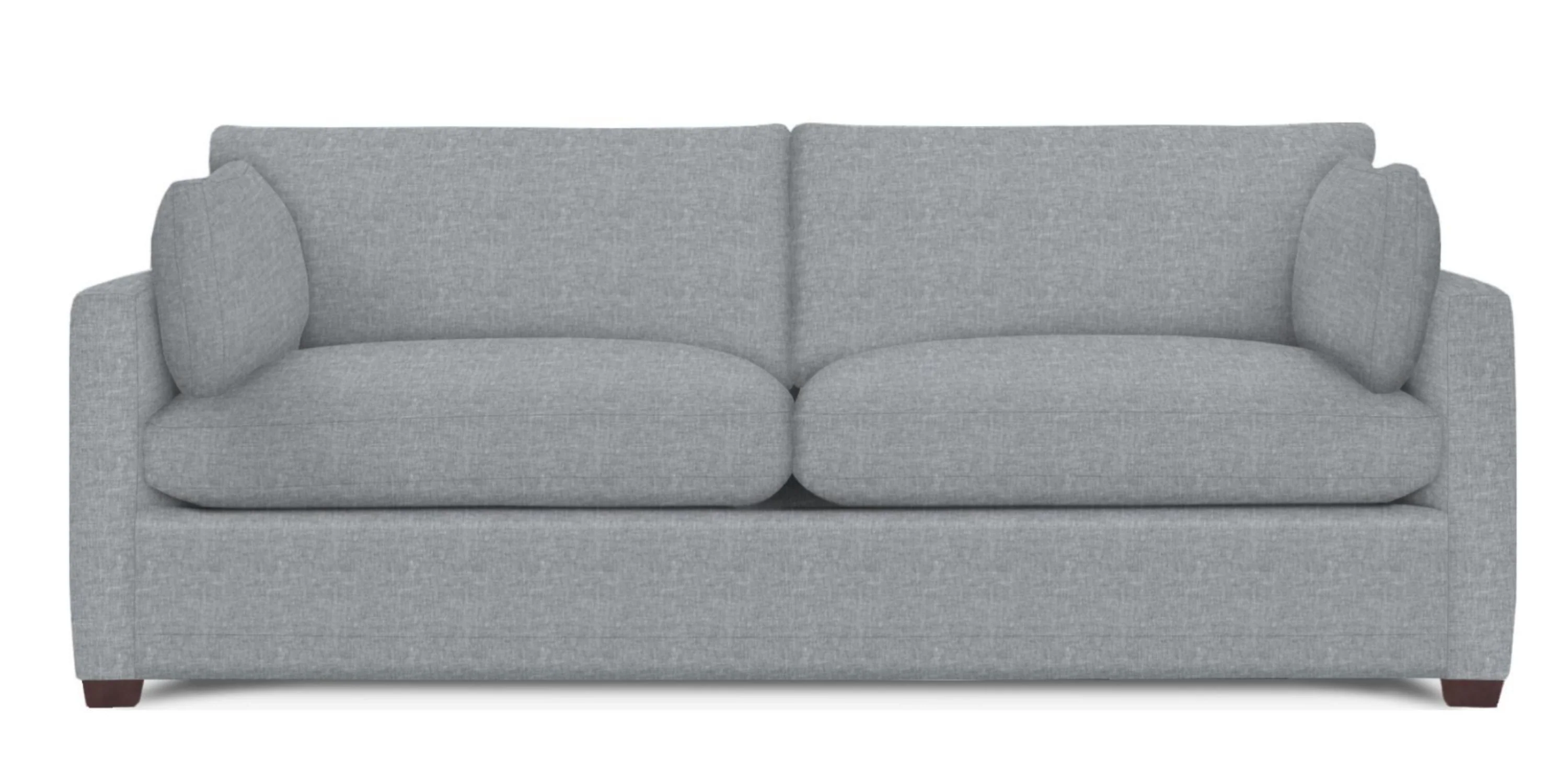 Wells Classic Modern Down-Blend Two Cushion Cushion Sofa 88