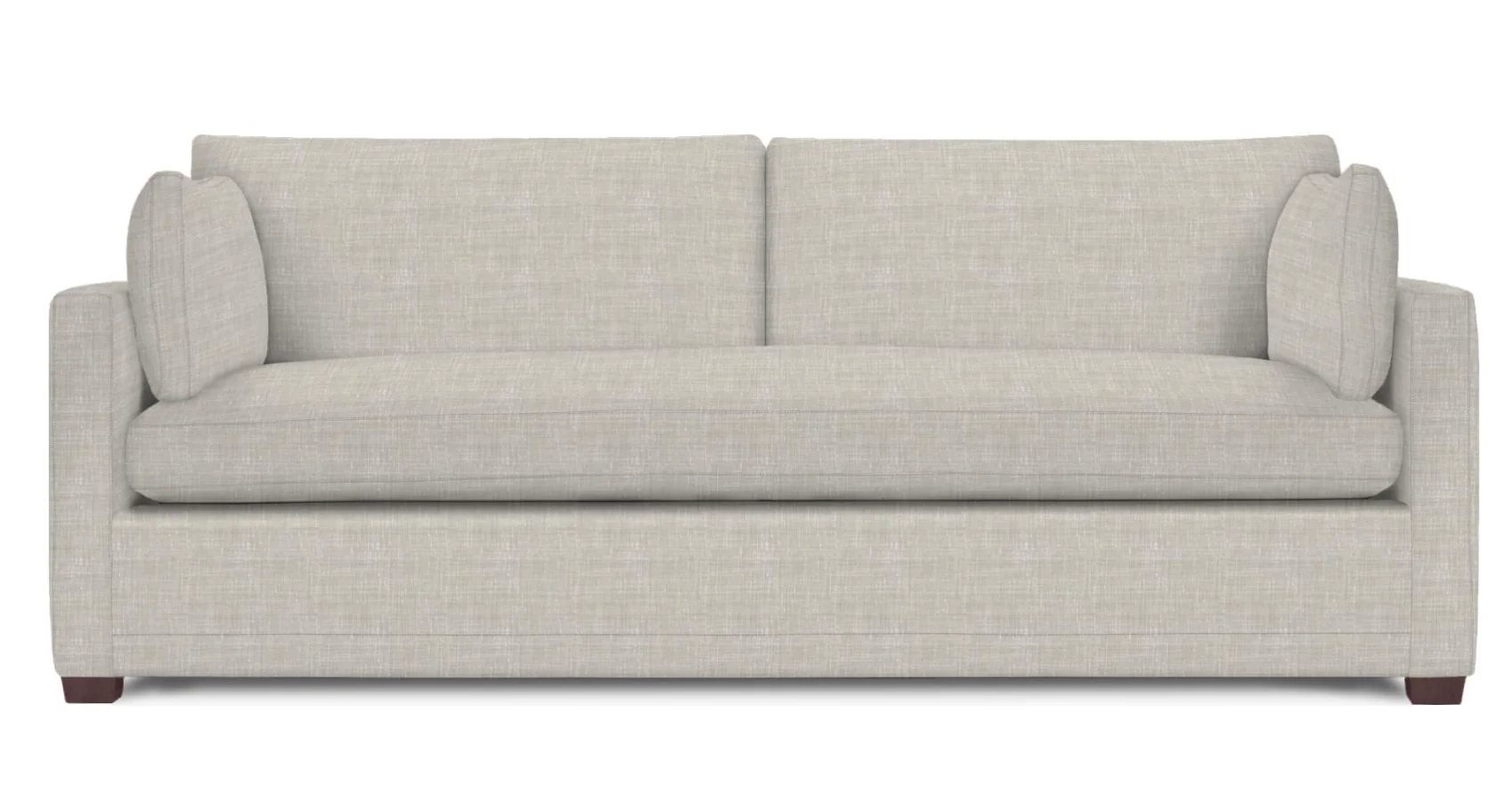 Wells Classic Modern Down-Blend Bench Cushion Sofa 88