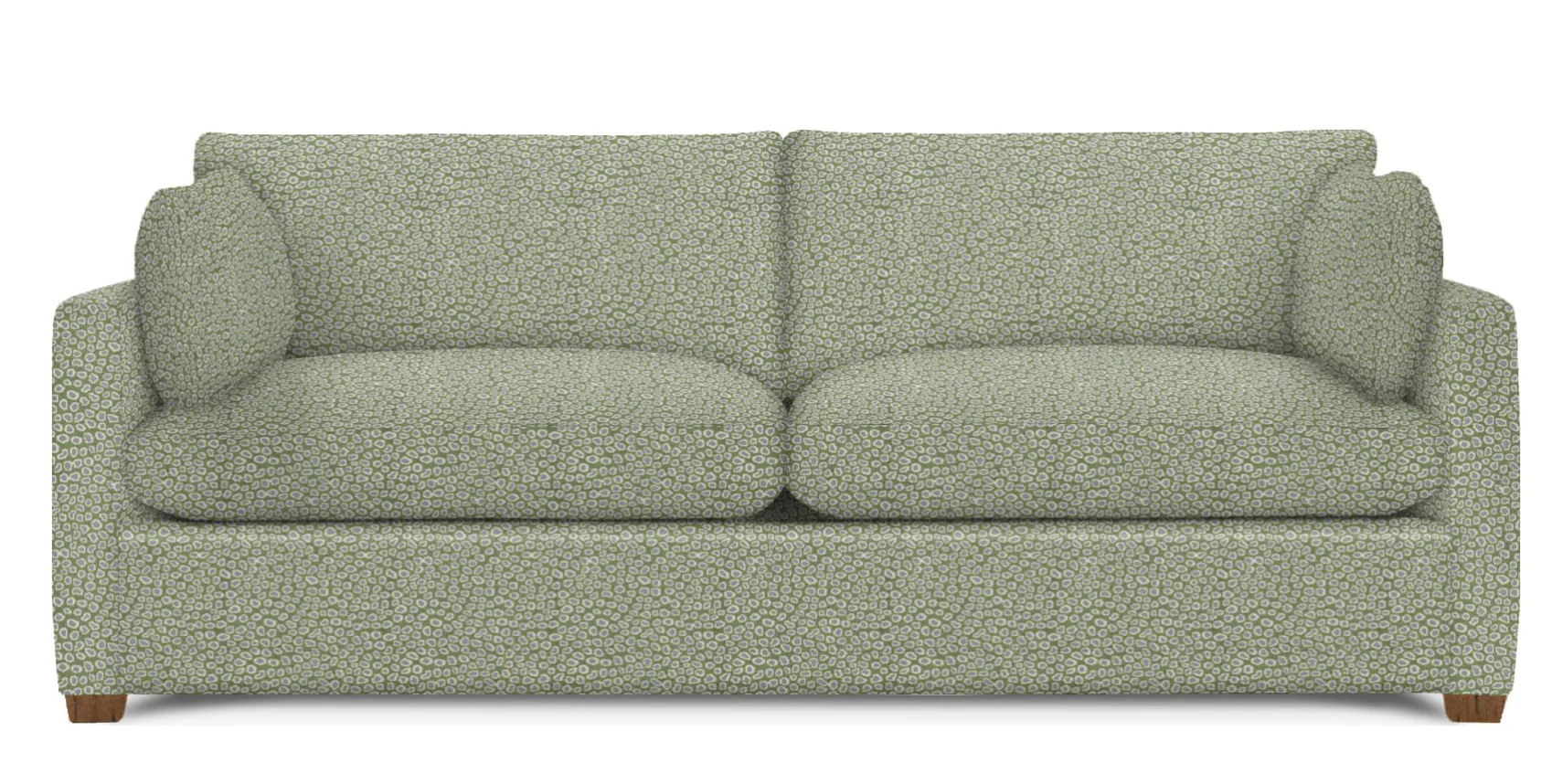 Wells Classic Modern Down-Blend Two Cushion Cushion Sofa 88