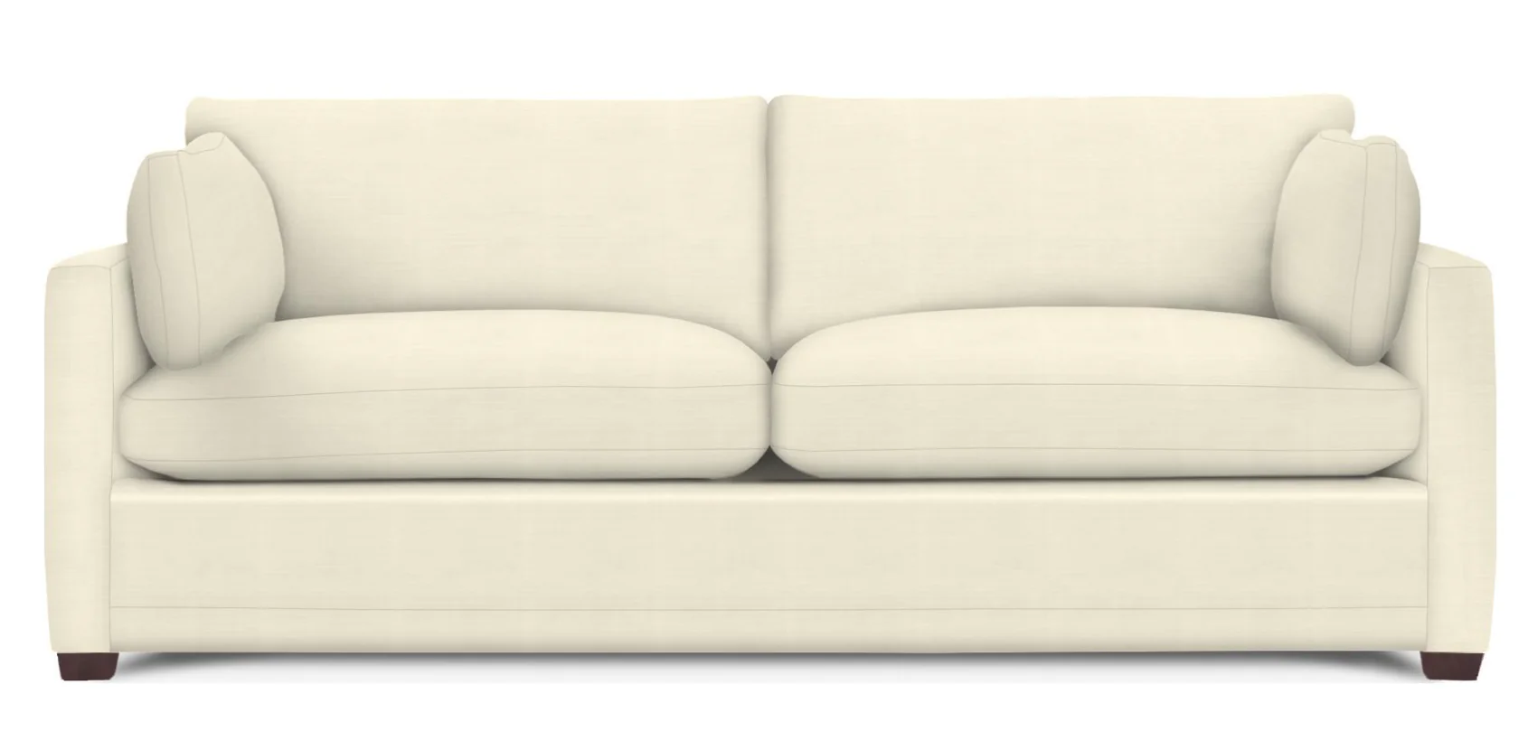 Wells Classic Modern Down-Blend Two Cushion Cushion Sofa 88