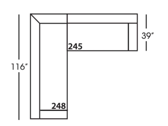 Wells Modern Classic Upholstered Sectional
