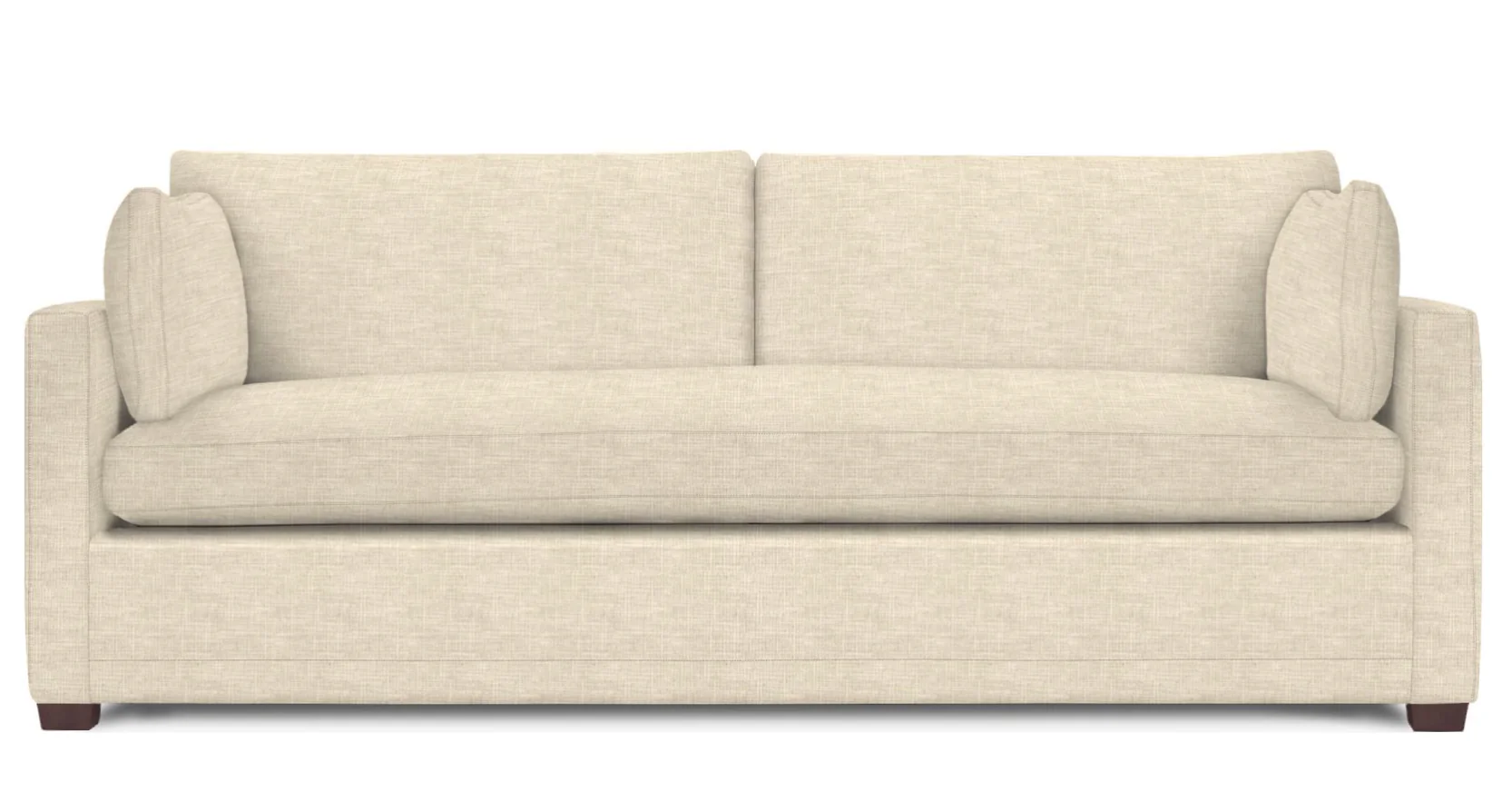 Wells Classic Modern Down-Blend Bench Cushion Sofa 88