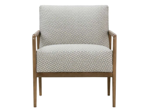 Kyle Wood Frame Tight Cushioned Arm Chair