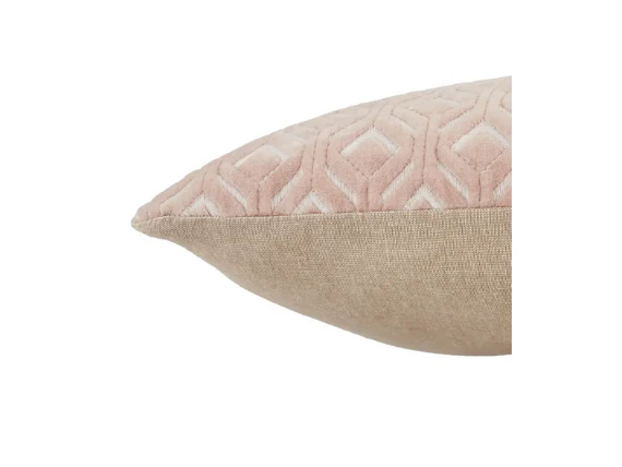 Pink Textured Lumbar Pillow