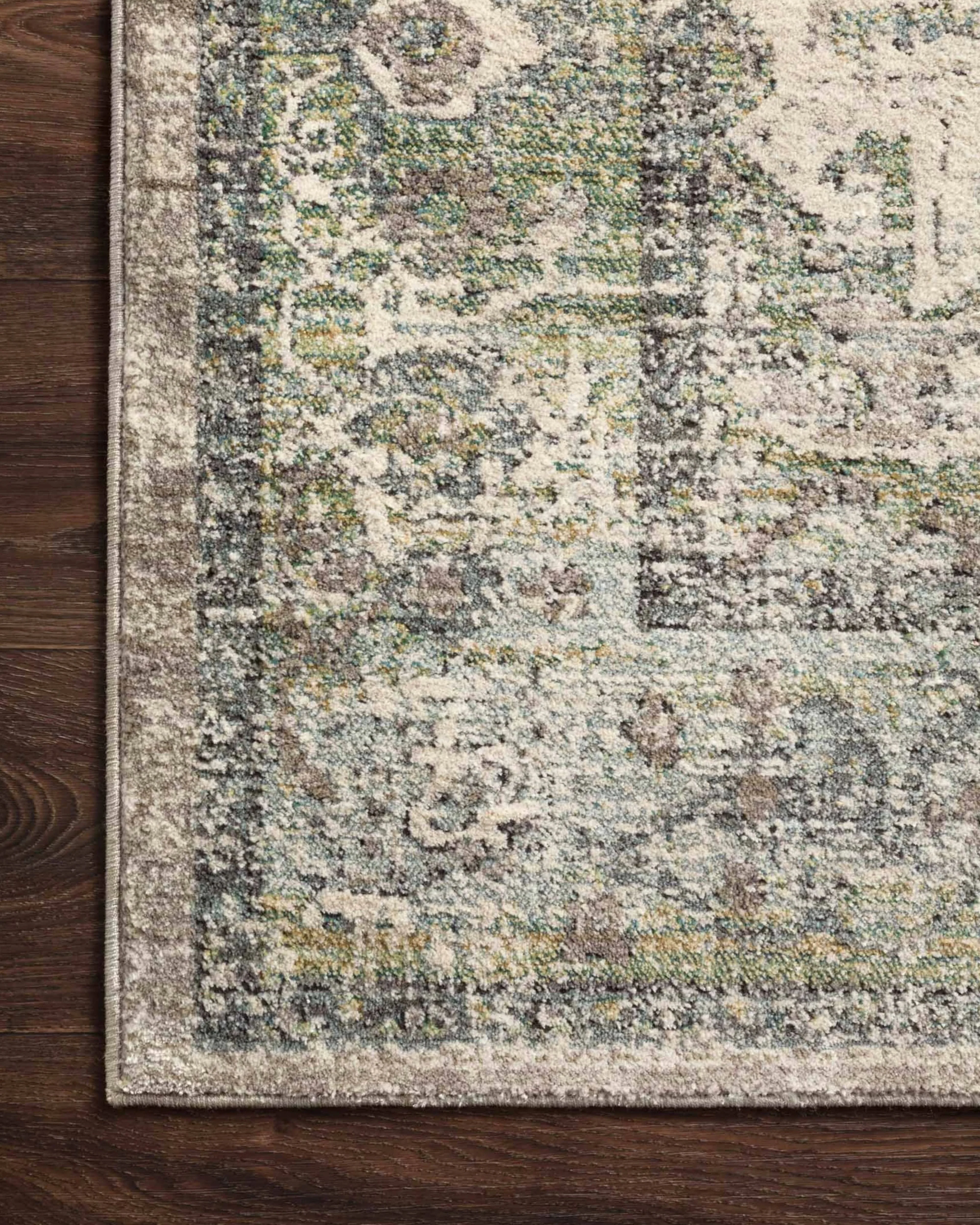 Farro Distressed Power-Loomed Polyester Rug