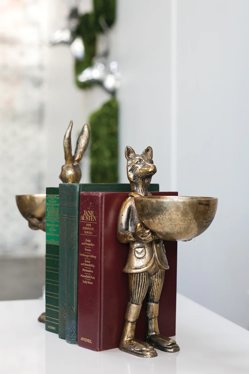 Eloise Brass Fox Dishstand