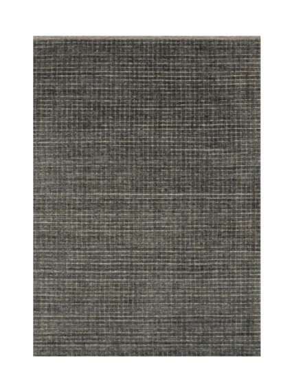 Boston Modern Viscose And Wool Charcoal Area Rug