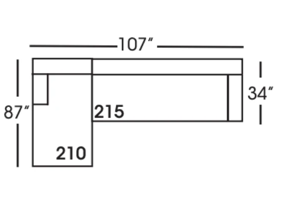 Robinson Classic Bench Cushioned Sectional