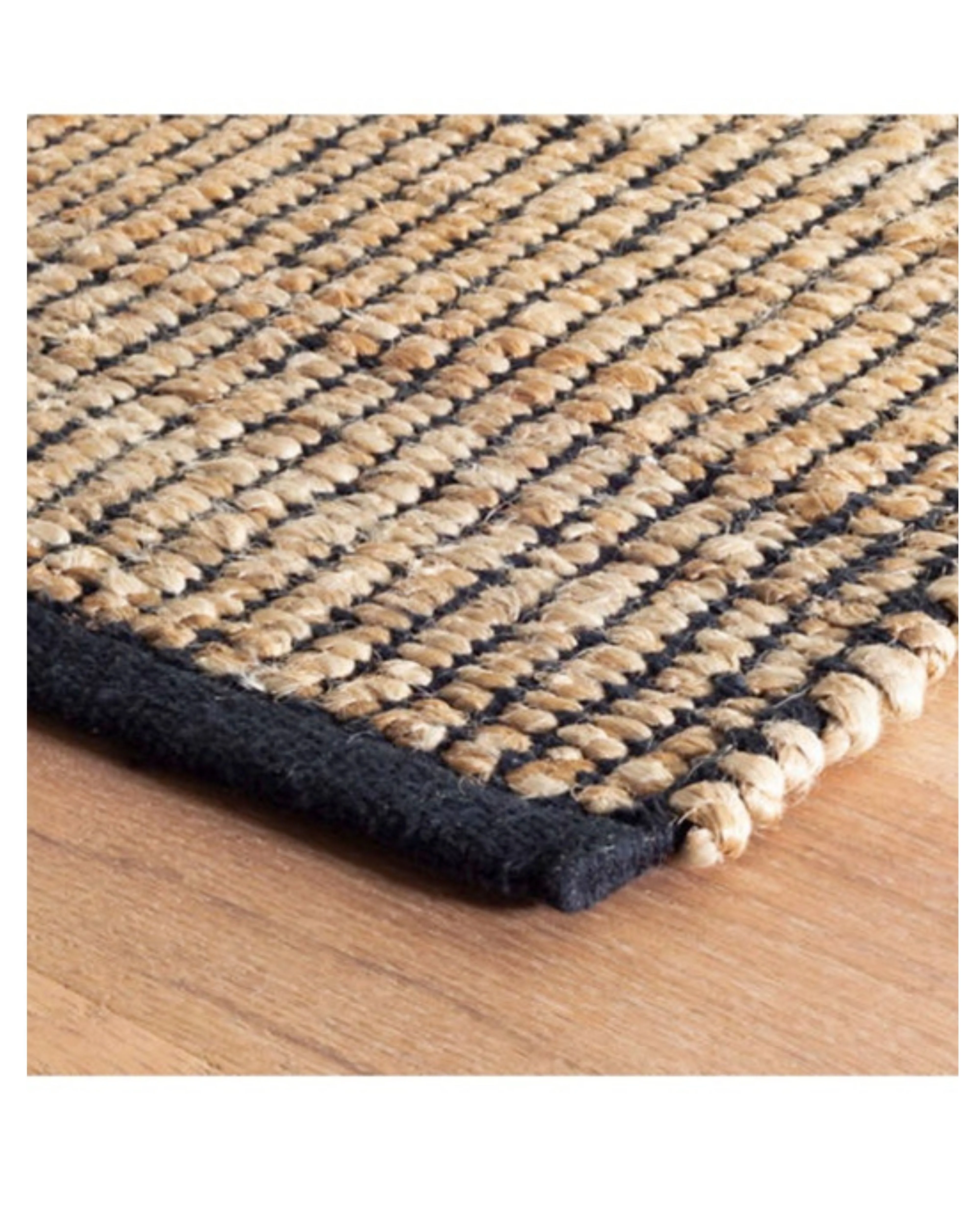 Sacramento Jute - Cotton Pattern Rug