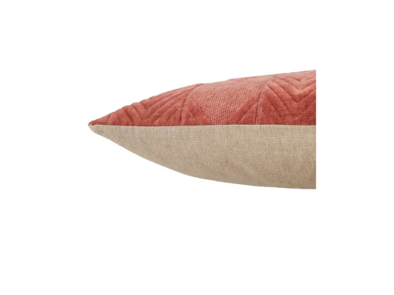 Pink Chevron Lumbar Pillow